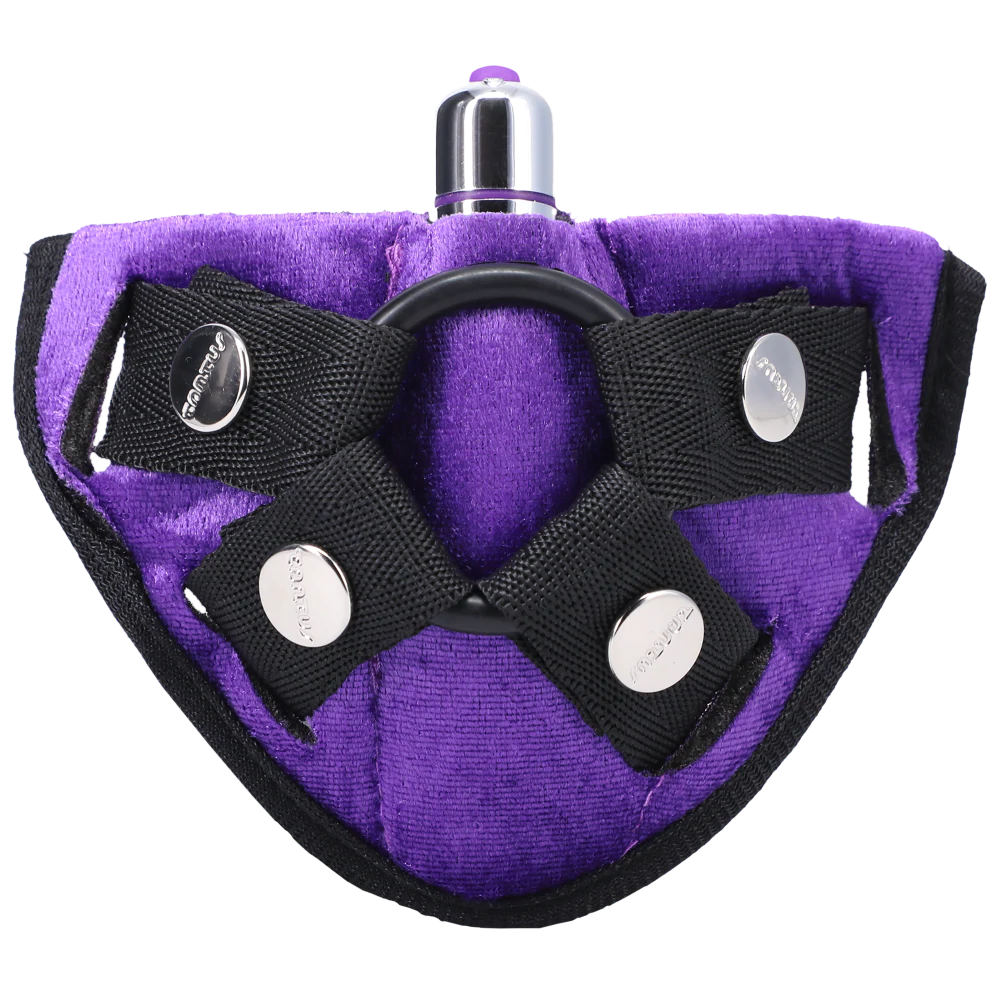 Velvet Vibrating Harness Lilac