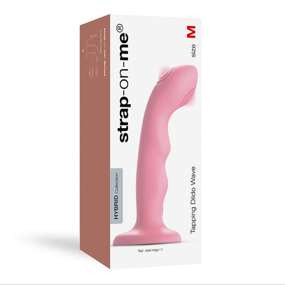 TAPPING DILDO WAVE - CORAL PINK