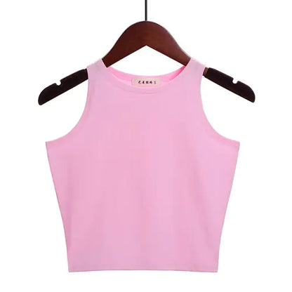 New Women Sexy Cotton Crop Top