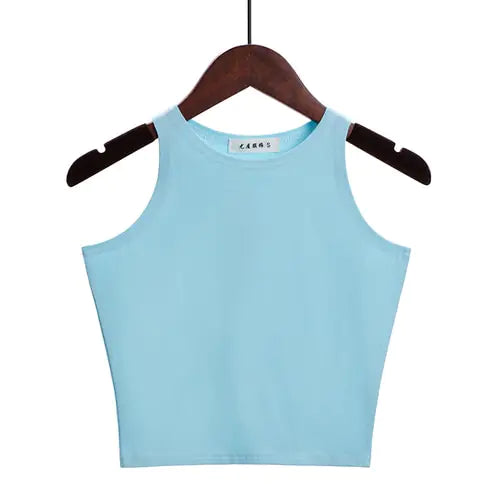 New Women Sexy Cotton Crop Top