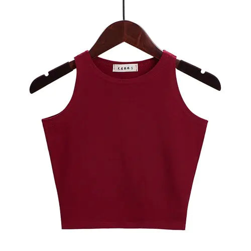 New Women Sexy Cotton Crop Top