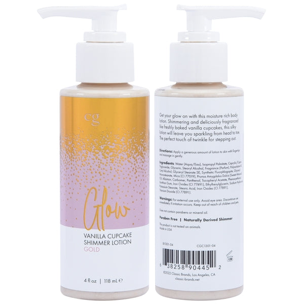 GLOW Gold Shimmer Lotion - Gold 4oz | 118mL