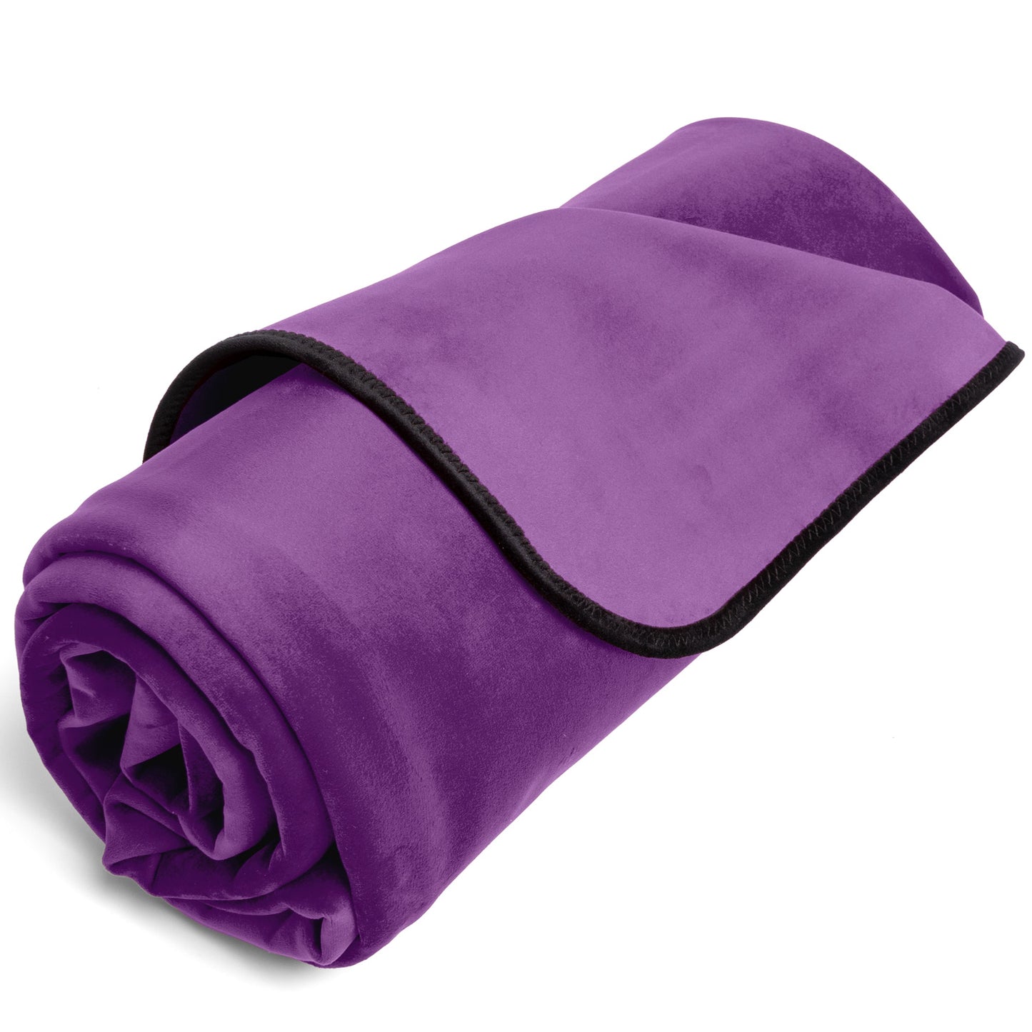 Fascinator Throw Aubergine  Microvelvet - Mini