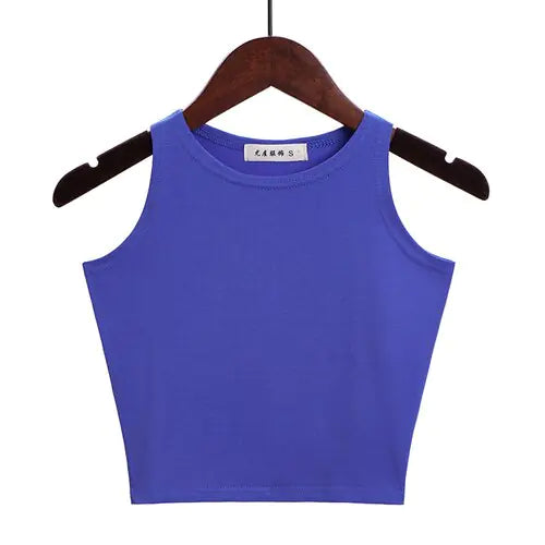 New Women Sexy Cotton Crop Top