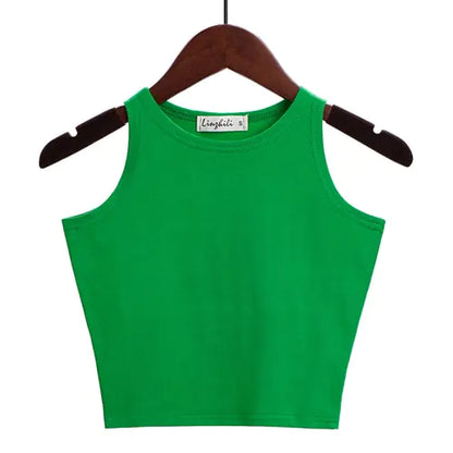 New Women Sexy Cotton Crop Top