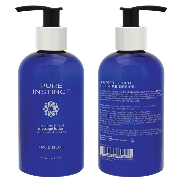 True Blue Pheromone Massage & Body Lotion 8oz | 236mL