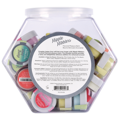 NIPPLE NIBBLERS Cocktail Pleasure Balm Assorted 3g Bowl of 36