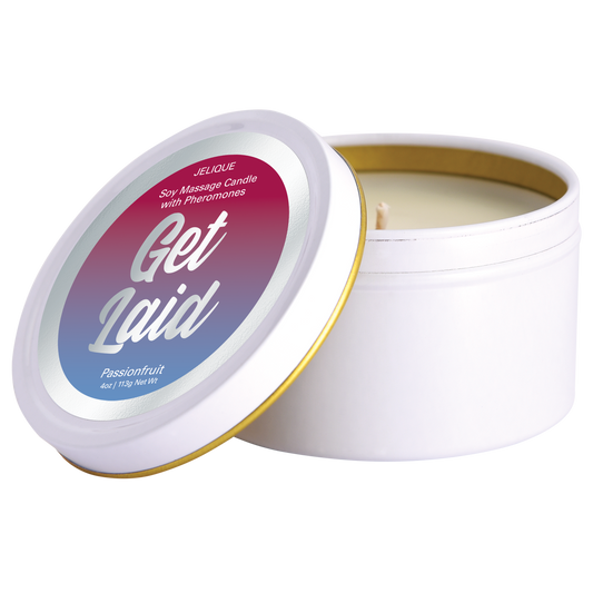 MOOD CANDLES Get Laid - Pheromone Massage Candle Passion Fruit 4oz | 113g