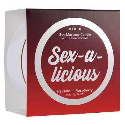 MOOD CANDLES Sex-a-licious - Pheromone Massage Candle Ravenous Raspberry 4oz | 113g