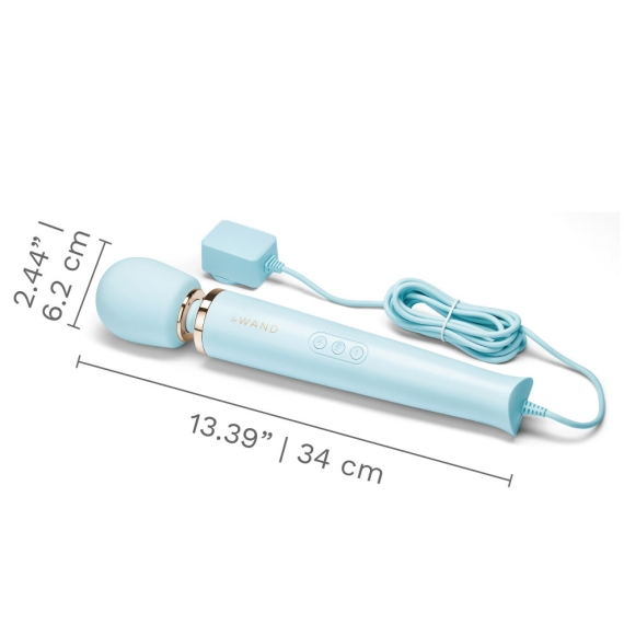 Plug-In Vibrating Massager - Sky Blue