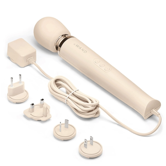 Plug-In Vibrating Massager - Cream