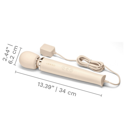 Plug-In Vibrating Massager - Cream