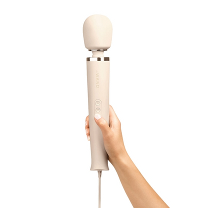 Plug-In Vibrating Massager - Cream