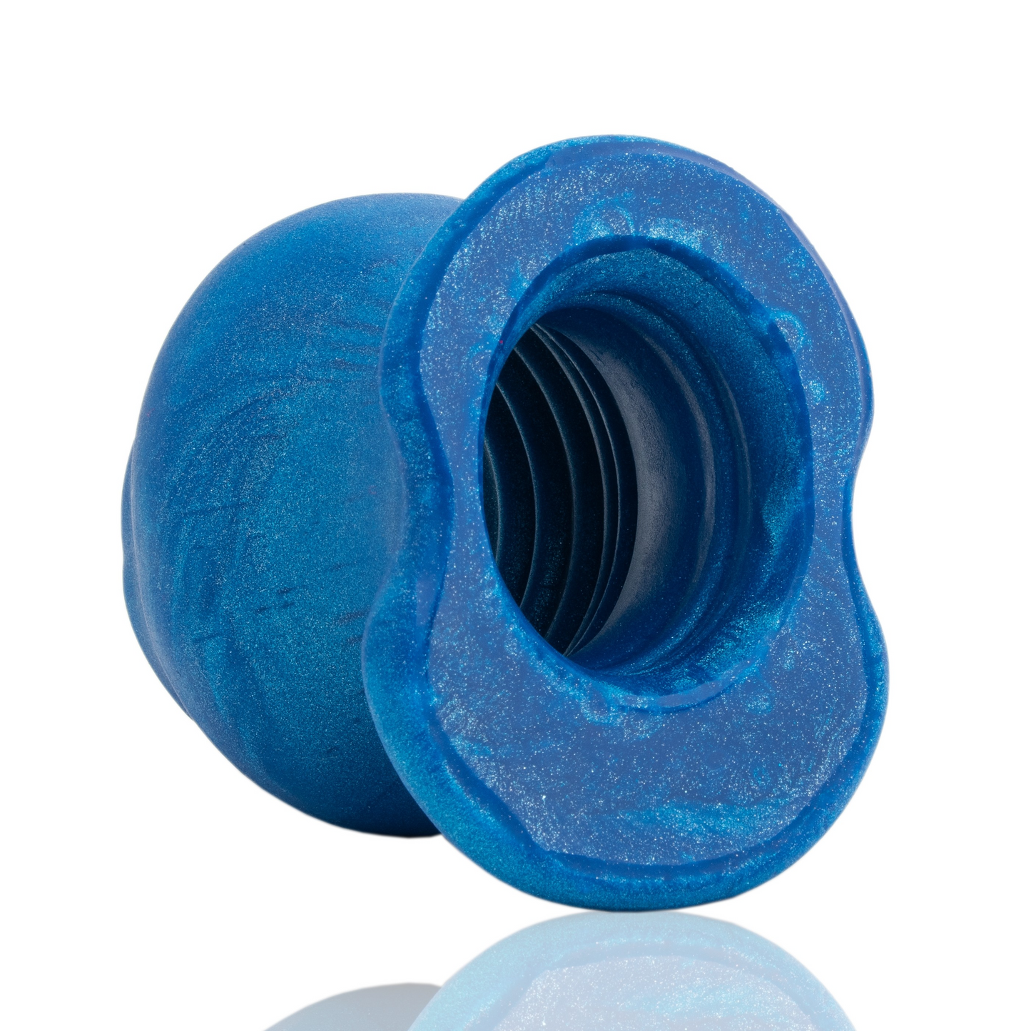 PIG HOLE MORPH, hollow plug, BLUEBALLS METALLIC