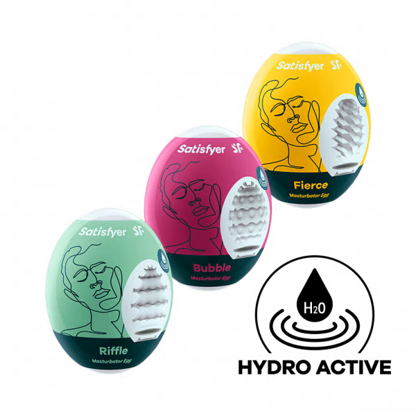 Masturbator Egg 3er Set (Riffle, Bubble, Fierce) Assorted