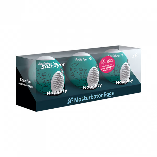 Masturbator Egg 3er Set (Naughty) Dark Green