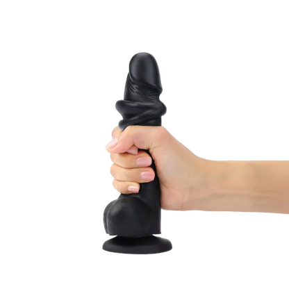 SLIDING SKIN REALISTIC DILDO BLACK XXL